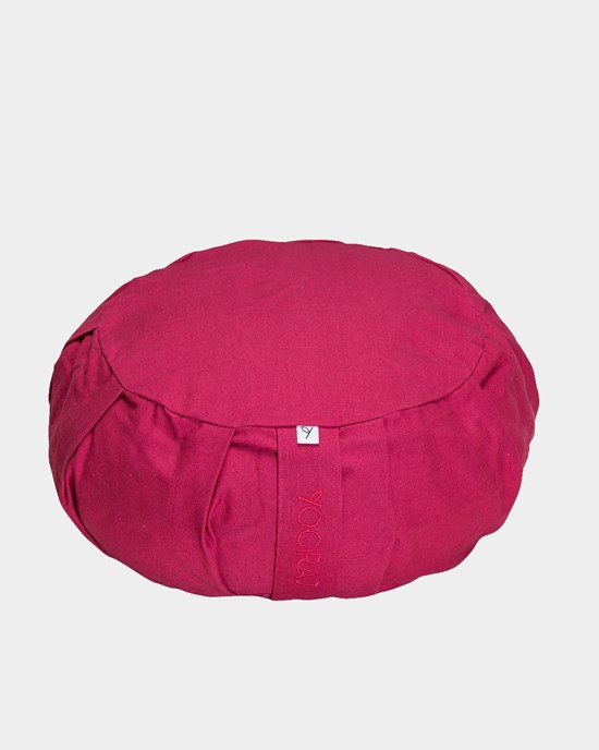 Meditationskudde Meditation cushion, round, Raspberry Red - Yogiraj
