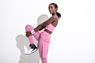 Yogabyxor Bandha Tights, Pink Raspberry - Run & Relax