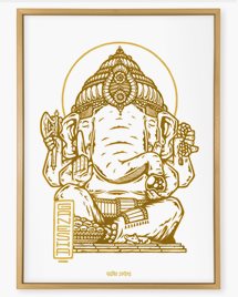 Affisch Ganesha - Hindu Deities