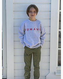 Barntröja Humane sweatshirt (grå) - Holistic Training