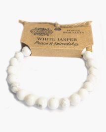 Armband Power Bracelet - White Jasper