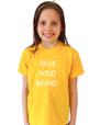 Barntröja Wild t-shirt (gul) - Holistic Training