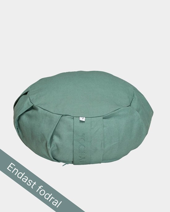 Ytterfodral Outer case meditation cushion, round, Moss Green - Yogiraj
