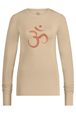 Yogatopp Karuna OM yoga longsleeve shirt - Sand - Urban Goddess
