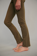 Yogabyxor Straight Leg - Organic Cotton - Dark Khaki - Greeningline