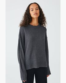 Yogatopp Clara Boxy Sweater Dark Grey - Movesgood