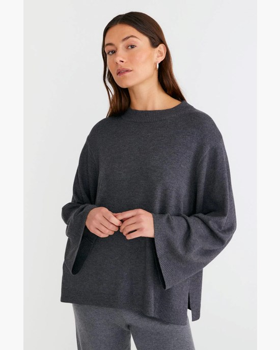 Yogatopp Lola Sweater Dark Grey - Movesgood