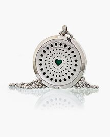 Halsband Aromatherapy Diffuser Necklace - Diamonds Heart